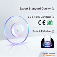 Sous-verre LED en acrylique transparent multicolore lumineux, étanche, qualité export standard, pour canettes de bière et de soda, idéal pour les campagnes publicitaires