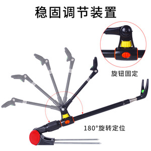 Fishing Rod Holder Stainless Steel Metal Adjustable Support For Fishing Rods Outdoor Use - Product Image 5