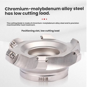 KM12 <strong>45</strong>-<strong>degree</strong> <strong>chamfered</strong> indexable shell end <strong>mill</strong> face milling cutter, KM12 for SEHT1204 inserts. - Product Image 3