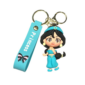 Llavero de Silicona con Diseño de la <span class=keywords><strong>Princesa</strong></span> Elsa de Dibujos Animados, Colgante de <span class=keywords><strong>Muñeca</strong></span> de Blancanieves, Exquisito para Niñas - Product Image 5
