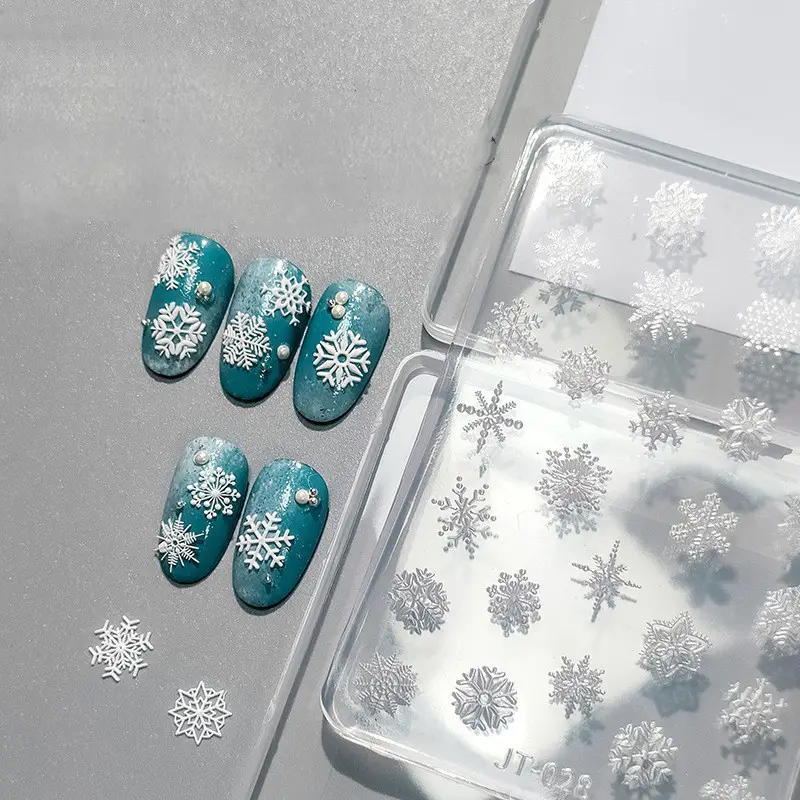 Dedicado Nail Art 3D elegante exquisito relieve silicona tallada molde copo de nieve encaje mariposa Rosa gota Gel molde herramienta de Arte de uñas