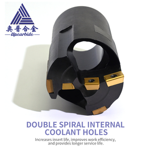 Tête de foret de trepannage en carbure de tungstène BTA, outil de perçage profond avec évacuation fluide des copeaux - Product Image 4