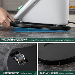 Thermomixer personnalisé en usine TM6/TM5 accessoire planche coulissante noire/roues planche à rouler réutilisable facile à glisser ménage - Product Image 4