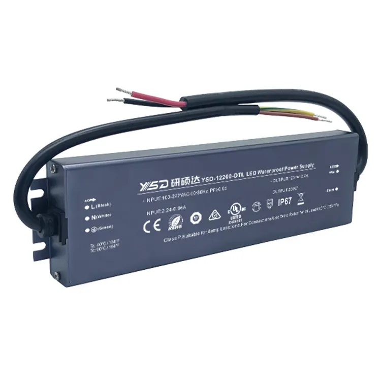 Slim Constant Voltage Led Driver 12/24V 60W 100W 150W 200W Listed For Lighting Waterproof Power Supply 12V