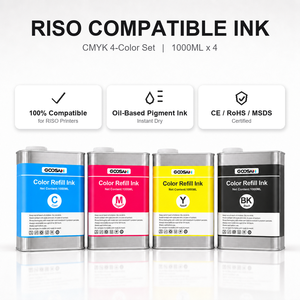 1000ml Tin Box Digital Duplicator <b>Ink</b> for HC-5500R HC-5000R <b>Printer</b> Multiple Riso Models Office School Commercial Printing - Product Image 1
