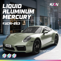 Film adhésif vinyle PET liquide aluminium mercure anti-rayures pour voiture, vente directe usine, auto-cicatrisant, fonction de changement de couleur