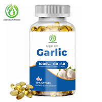 Extrait d'huile d'ail inodore OEM ODM 10 mg 100:1 en gélules molles Allium Sativum 60 gélules 60 portions Suppléments alimentaires en vrac