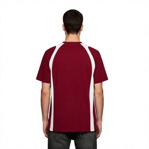 T-shirt d'été personnalisé pour homme 100 % coton à manches courtes, imprimé numérique, coupe oversize, confortable, effet vintage délavé soleil - Product Image 4