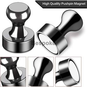 Épingles magnétiques personnalisées avec logo, puissantes, en métal, <span class=keywords><strong>pour</strong></span> affichage au bureau et <span class=keywords><strong>tableau</strong></span> blanc, double niveau, crochet magnétique adhésif mural - Product Image 3