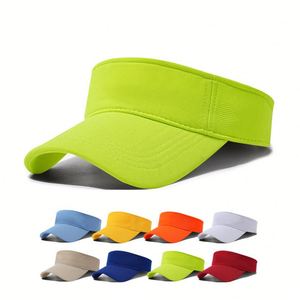 Casquettes de sport à visière réglables, casquettes de baseball en coton à dessus ouvert, visières de sport pour la course, le golf, le tennis, cadeau promotionnel - Product Image 1
