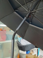 Parapluie en plastique détachable et pliable pour poussette pour chien, diamètre 188 cm, protection UV, imperméable, coupe-vent, pour les expositions canines en plein air