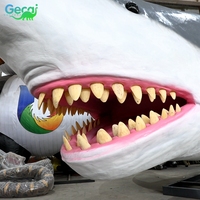 Gecai Grand requin blanc grandeur nature Animaux animatroniques Modèle réaliste de grand requin blanc à vendre