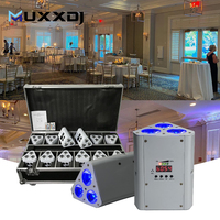 Vente en gros Batterie DMX 3x18w RGBWA UV 6in1 sans fil DMX LED Dj Uplight Par lumière pour la décoration d'hôtel de mariage