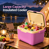 Glacière d'extérieur avec poignée renforcée, isolation thermique, couvercle étanche pour aliments et boissons, idéale pour la plage et le camping (vente en gros)