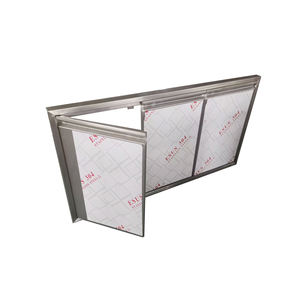 VIICTORY CUISINE Armoire de cuisine extérieure îlot de barbecue personnalisé en acier inoxydable 201 bois massif encastré évier de porte d'armoire - Product Image 2