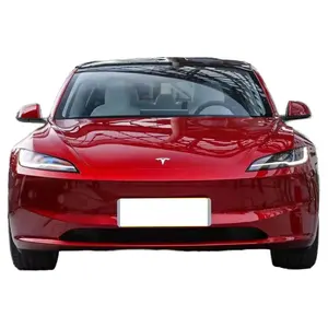 2024 Tesla รุ่น 3 ใหม่รุ่นที่ขายดีที่สุดไฟฟ้าบริสุทธิ์รถยนต์ขนาดกลางขับเคลื่อนล้อหลัง 606KM ยานพาหนะพลังงานใหม่