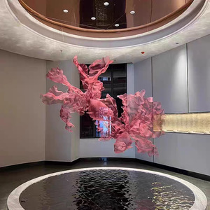 Décorations de mariage artisanales en organza ajouré, poissons rouges et carpes koï, ornements suspendus pour vitrine de centre commercial, installations artistiques - Product Image 2