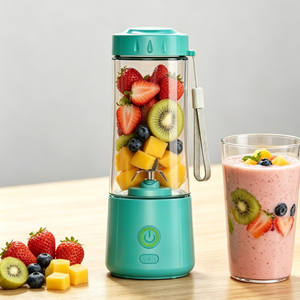 Licuadora Portátil de Uso Diario Personal, 14oz, Mini Licuadora Bonita, Mezcladora de Frutas, Carga Eléctrica, 4000mAh, Mezcla Rápida - Product Image 1