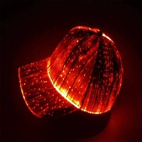 Gorra de béisbol recargable Rgb Led con luz Led para adultos