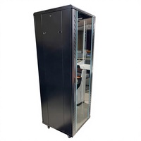 Armoire de Baie Réseau pour Centre de Données 19 Pouces, Montage en Rack Standard, Extérieure, Noire, OEM (4U, 6U, 9U, 12U, 22U, 27U, 32U, 36U, 42U, 46U)
