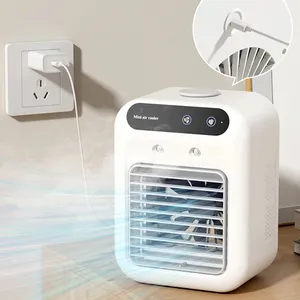 Mist Fan Air Cooling Fan Electrical Humidifier Fan With Water Tank Mini Table Fan%