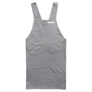 Tablier élégant en jean bleu sans manches avec logo personnalisé pour barista, chef, jardinier – pour maman, papa, enfant – pour le nettoyage - Product Image 1