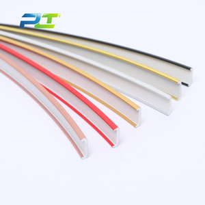 High Quality U-Shape Gold Film Edge Strip 5mm-30mm Self-Adhesive PVC Edge Banding Custom <strong>Plastic</strong> Molded Cutting China <strong>Rubber</strong> - Product Image 2