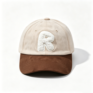 Custom Fashionable Luxury Suede Baseball Cap 6-Panel Adjustable Brim Baseball Hat Bulk Orders Available - Product Image 4