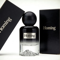 Bouteilles de parfum vides de 30ml 50ml 100ml Bouteille de parfum de parfum de fond en forme de montagne de 50ml avec emballage en boîte
