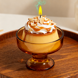 Collection de bougies en forme de cupcakes, contenants en crème, verres à shot en gros, emballage en verre, bougie dessert parfumée au citron en mini pot - Product Image 4