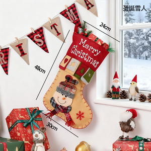 Calcetines Navideños Cuadrados al por Mayor para Regalos, Duraderos y Encantadores con Diseño <span class=keywords><strong>de</strong></span> Papá Noel y <span class=keywords><strong>Muñeco</strong></span> <span class=keywords><strong>de</strong></span> <span class=keywords><strong>Nieve</strong></span> para Bolsas <span class=keywords><strong>de</strong></span> Regalo <span class=keywords><strong>de</strong></span> Dulces - Product Image 3