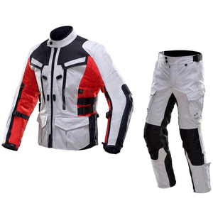 Traje de Motociclismo Profesional de Cuero Vacuno, Resistente al Viento, Ignífugo e Impermeable, Equipo de Protección para Motocicleta - Product Image 1