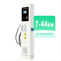 Cargador de Vehículos Eléctricos de Alta Potencia OEM ODM de 22kW 11kW 7kW con Doble Conector, Nueva Estación de Carga Rápida de Piso, OCPP1.6 Wifi CCS Tipo 2