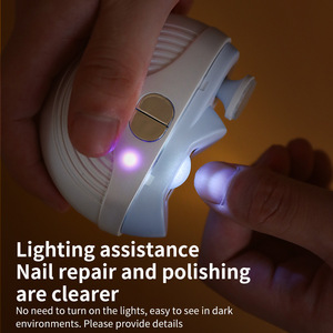 Meuleuse à ongles électrique portable avec lumière LED pour la réparation et le polissage des ongles dans des environnements sombres - Product Image 1