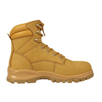 Bottes de travail en cuir pour hommes avec embout en acier, antidérapantes, résistantes aux perforations, chaussures de sécurité industrielles pour la construction et l'entrepôt