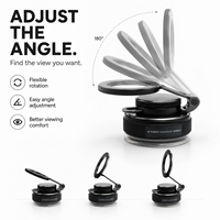 Support magnétique antichoc pour téléphone de voiture avec bras métallique et ventouse, conforme RoHS REACH, pour utilisation sur routes accidentées