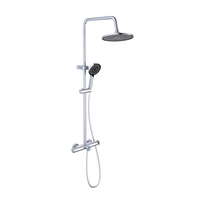 Ensemble de douche en aluminium spatial en gros avec douchette à main et mitigeur de salle de bain