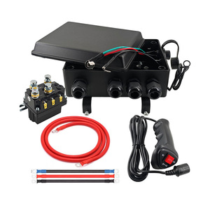 Kit de caja de control para cabrestante eléctrico de 12V 500A con manija con cable para cabrestantes de 8000-15000 libras, ATV, UTV - Product Image 1
