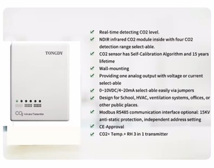 Kinh Doanh b-level thông minh chất lượng không khí màn hình treo tường CO2 cảm biến dễ dàng để sử dụng trong văn phòng & trường học CE chứng nhận - Product Image 2