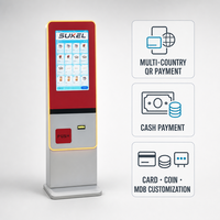Distributeur automatique de boîtes mystères de cartes à collectionner avec écran tactile, paiement par QR, carte bancaire et pièces de monnaie pour la vente au détail sans surveillance