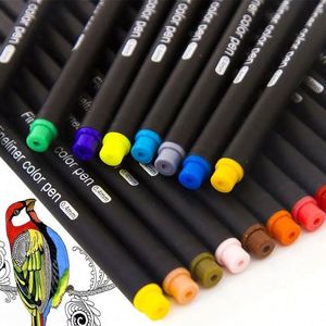 Juego de Rotuladores de Punta Fina de 60 Colores, 0.4 mm, de Plástico, para Escribir y Dibujar, Marcador de Colores para Arte y Libros para Colorear, Gran Venta - Product Image 3
