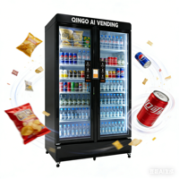 Máquina Expendedora Inteligente OEM/ODM Qingo AI con Pantalla Táctil de 24 Horas y 428L, Pago con Tarjeta, SDK Habilitado, Gestión Automática de Inventario