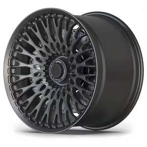 Ruedas de Aleación Forjadas Personalizadas SAiLen, Negro Semibrillante, 18-22 Pulgadas, 5x112, 5x114.3, 5x120, 5x130, Garantía de 5 Años, para Autos de Pasajeros - Product Image 1