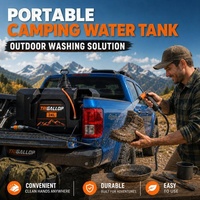 Réservoir d'eau portable robuste de 24 L pour camping et véhicules tout-terrain, en ABS haute résistance de qualité alimentaire, facile à utiliser