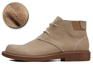 รองเท้าบูทสั้นหนังแท้ทรงเรโทรสุดฮิต ดีไซน์ทันสมัย ใส่ได้หลากหลายโอกาส หัวมน - Product Image 4