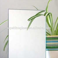 Feuille de verre miroir en aluminium, sans cadre à bord biseautés rond