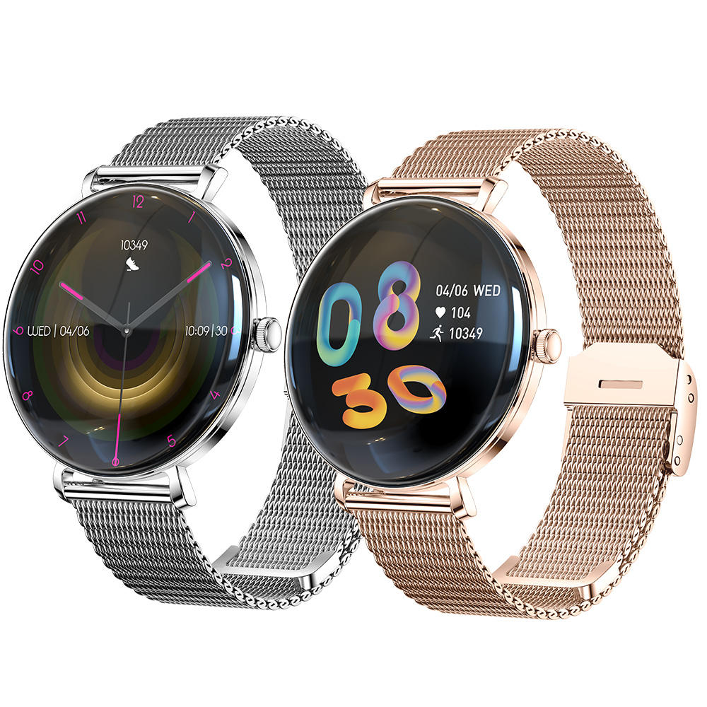 Fashion Women's Smart Watch V85 Activity Trackers BT Call Health Monitoring 1.43inch Amoled Screen Sports Relojes Smartwatch