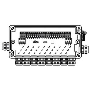 Distribuidor de Bus de Campo Estándar FBCON PA de 8 Vías, 8 Salidas, IP65/IP66, Carcasa de Aluminio, para PROFIBUS-PA - Product Image 2
