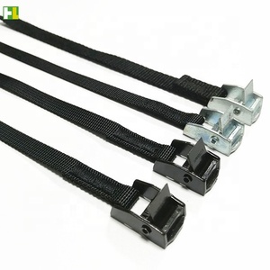 발코니 난로에 유연한 태양 광 모듈을 장착하기위한 짧은 소형 캠 버클 타이 다운 블랙 스트립 - Product Image 4