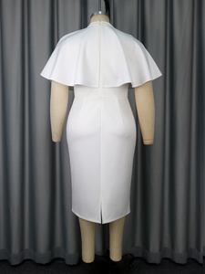 AOMEI colletto con piumino aderente con perline Vintage <span class=keywords><strong>bianco</strong></span> mantello <span class=keywords><strong>abito</strong></span> da ballo per la madre della sposa abiti da sposa per il matrimonio - Product Image 4